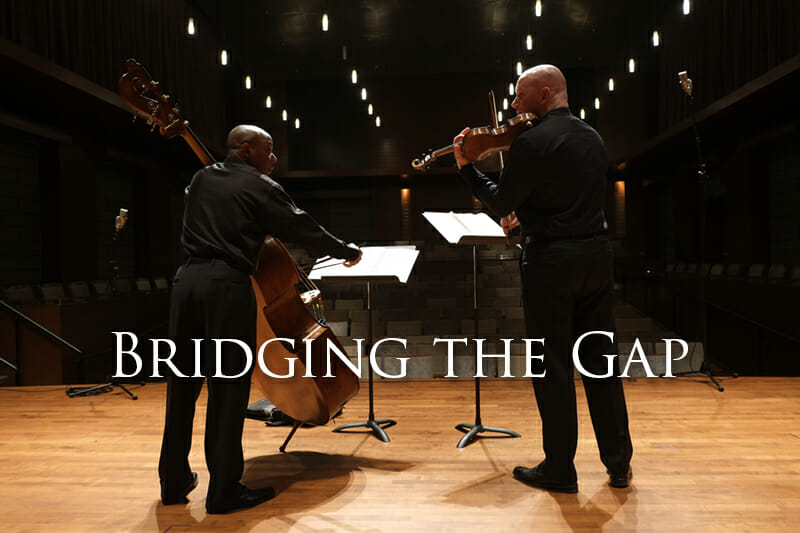 Bridging the gap - violin and double bass duo