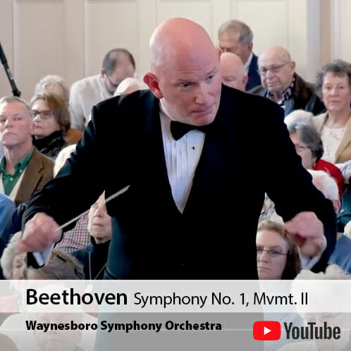 Peter Wilson conducting Beethoven Symphony No. 1, movement 2
