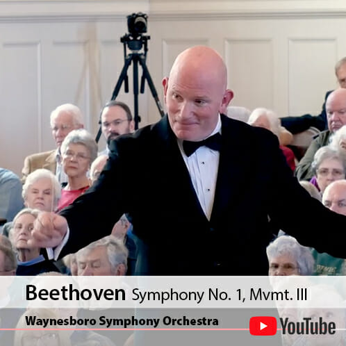 Peter Wilson conducting Beethoven Symphony No. 1, movement 3