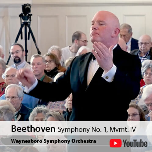 Peter Wilson conducting Beethoven Symphony No. 1, movement 4