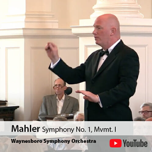 Peter Wilson conducting Mahler Symphony No. 1 in D Major, movement 1