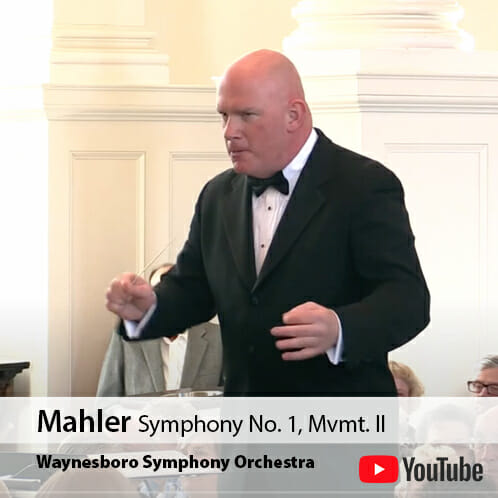 Peter Wilson conducting Mahler Symphony No. 1 in D Major, movement 2