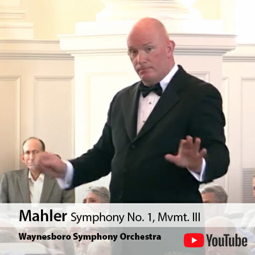 Peter Wilson conducting Mahler Symphony No. 1 in D Major, movement 3