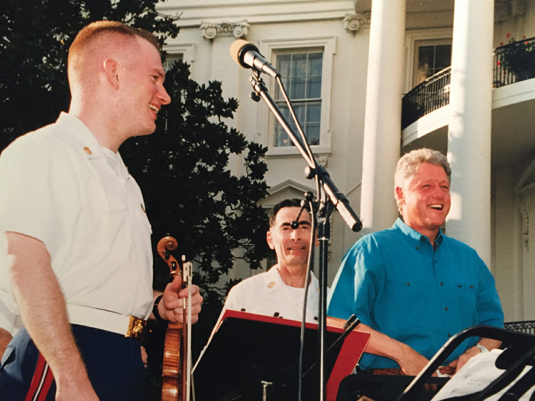 Peter Wilson with President Bill Clinton at the White House