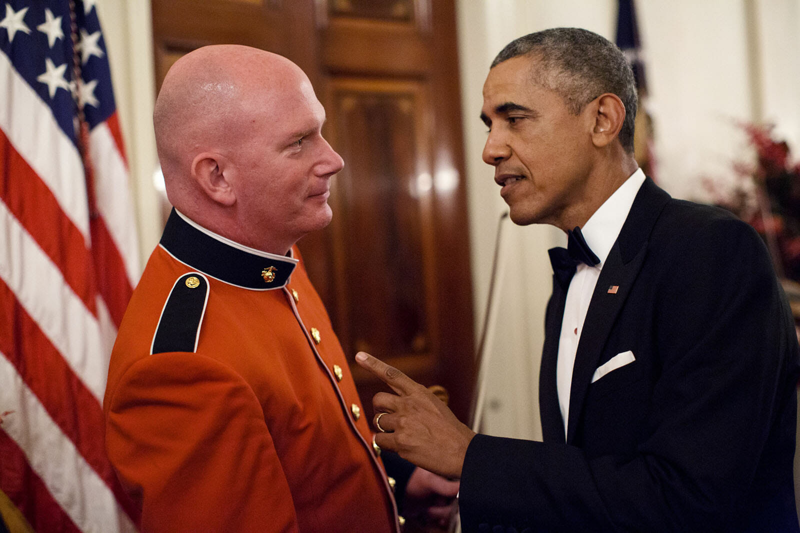 Peter Wilson with President Barack Obama, 2015