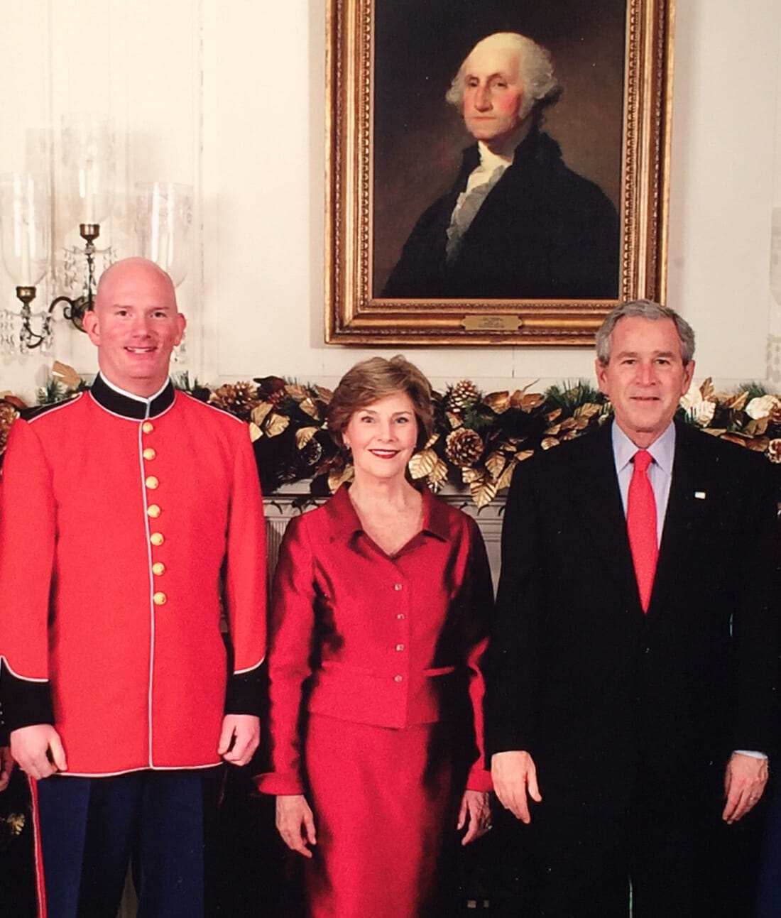 Peter Wilson with President George W. Bush and Mrs. George W. Bush