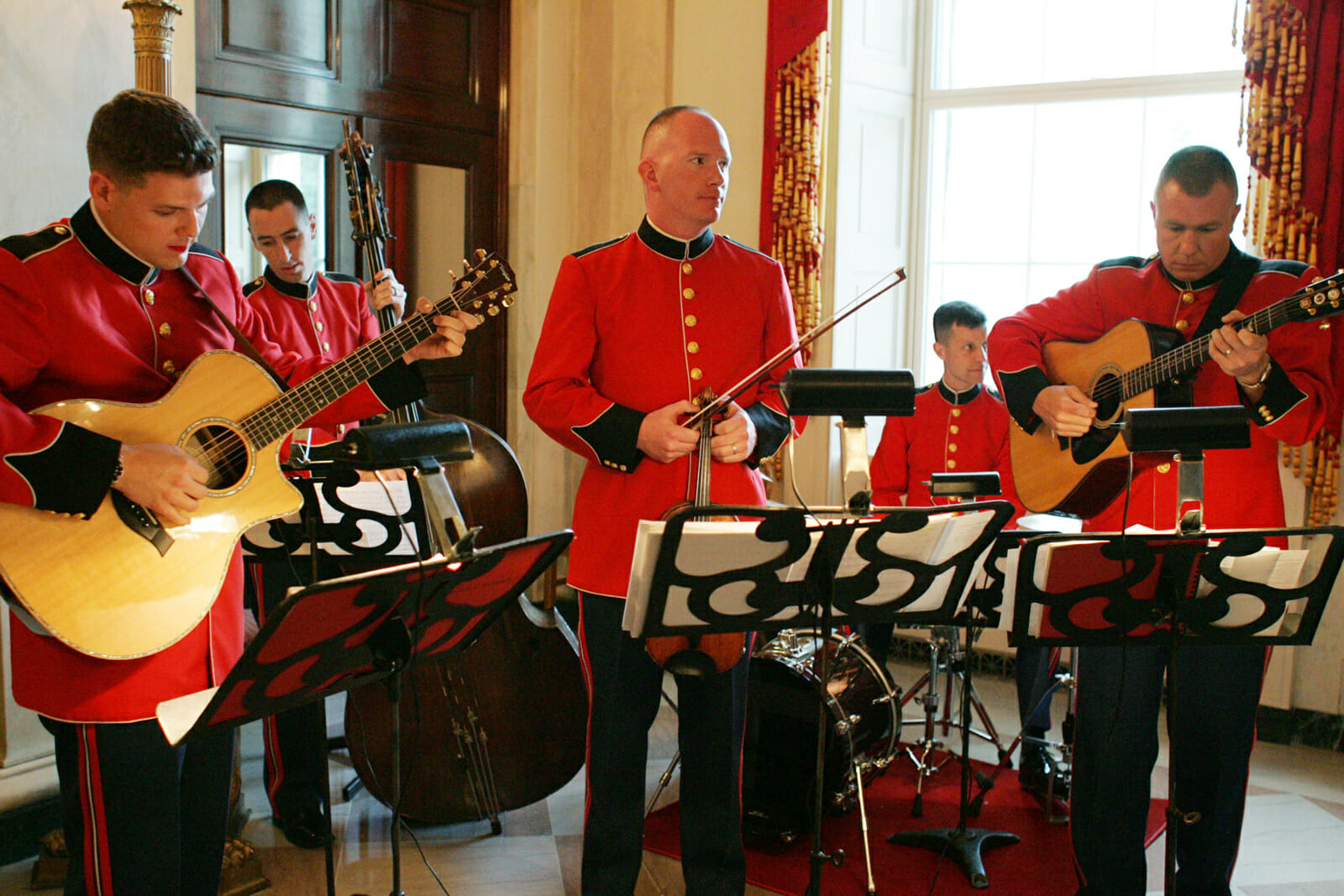 Performing in the Grand Foyer of the White House