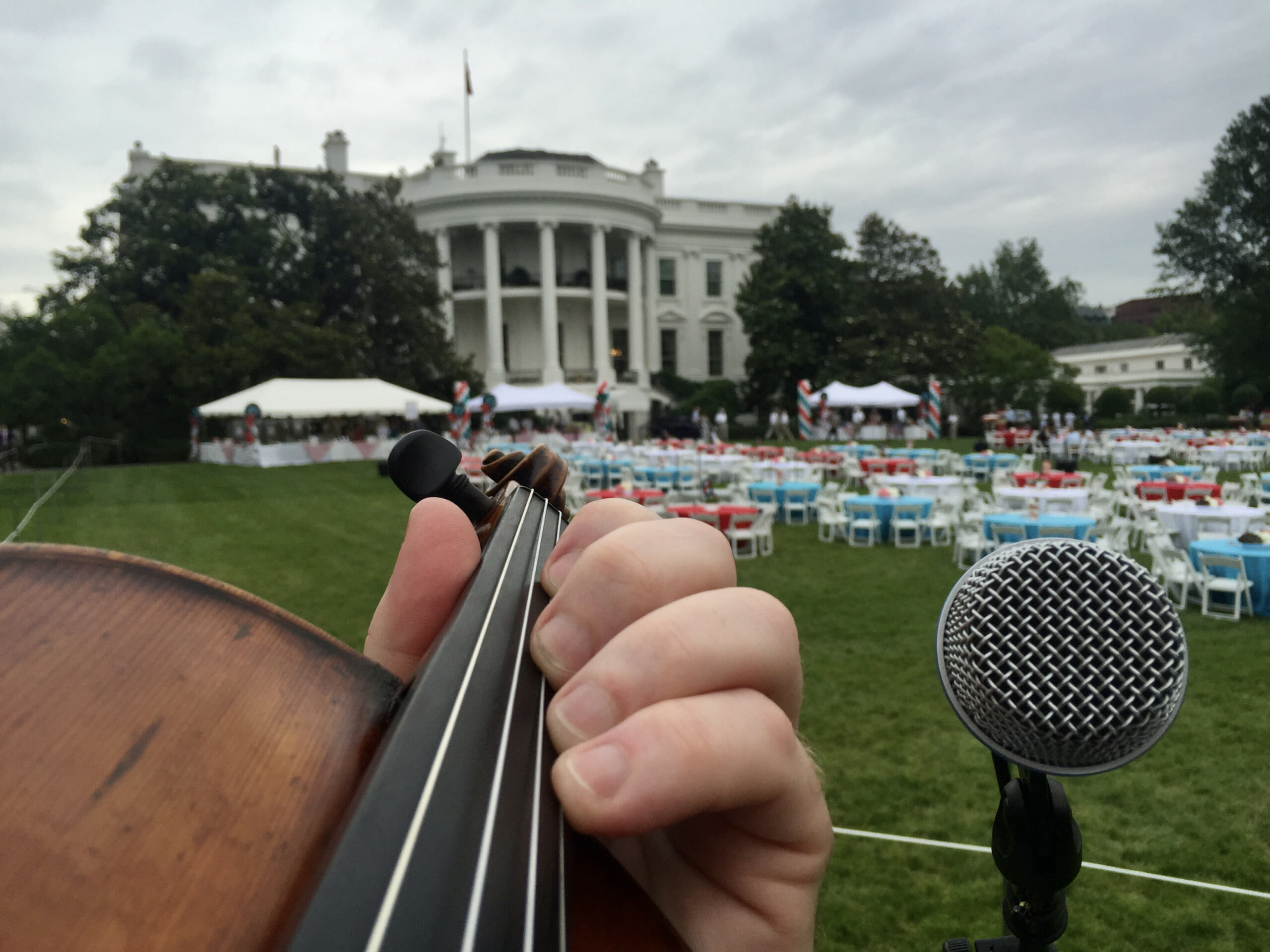 Performing on the White House lawn | Peter Wilson Musician