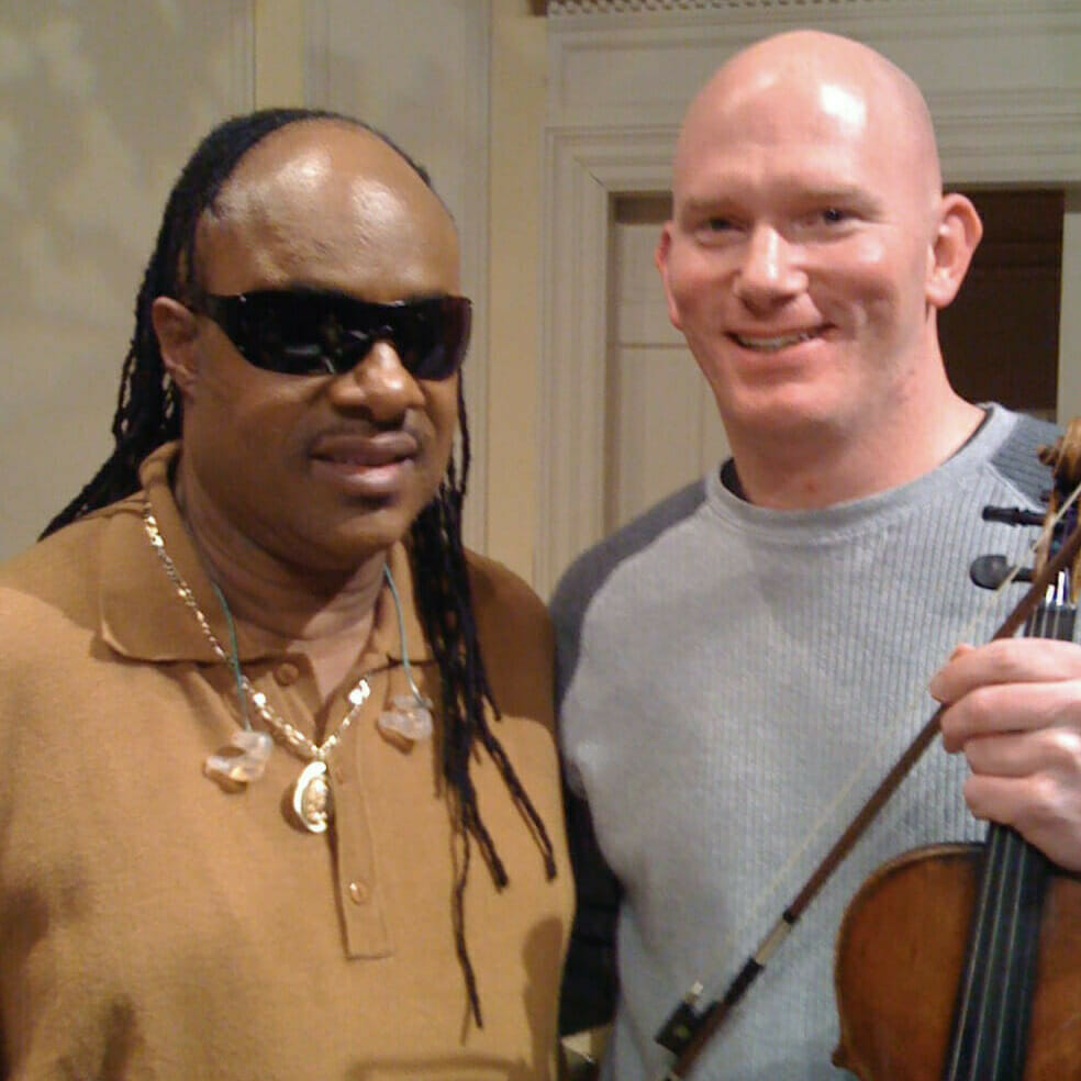 Stevie Wonder with Peter Wilson