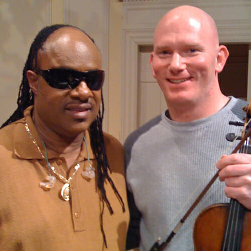 Stevie Wonder with Peter Wilson, 2009