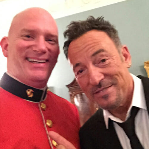 Peter Wilson with Bruce Springsteen, 2014