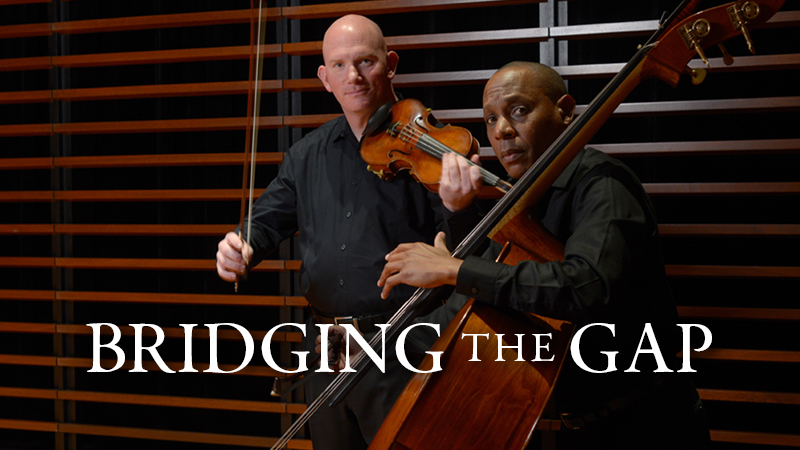 Peter Wilson and Aaron Clay perform as the Bridging the Gap Duo