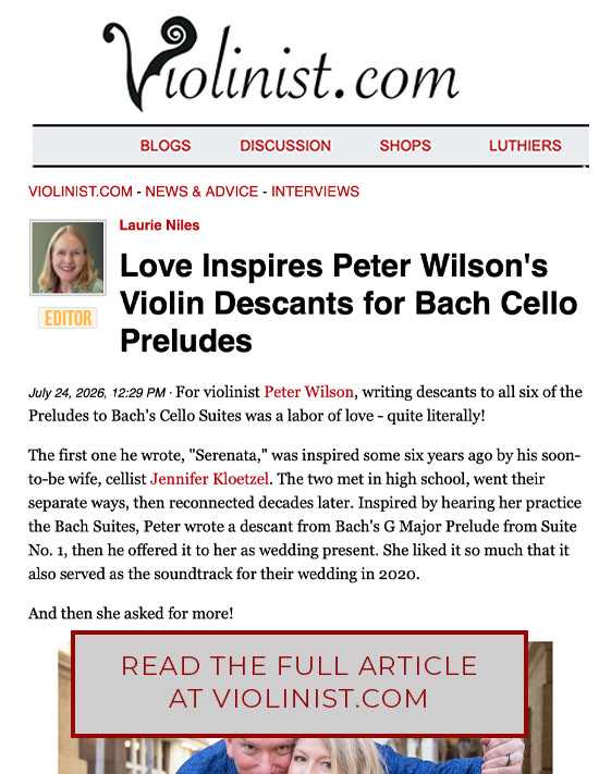 read the violinist.com review of The Bach-Wilson project
